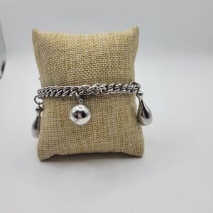 Elegant Silver Charm Bracelet